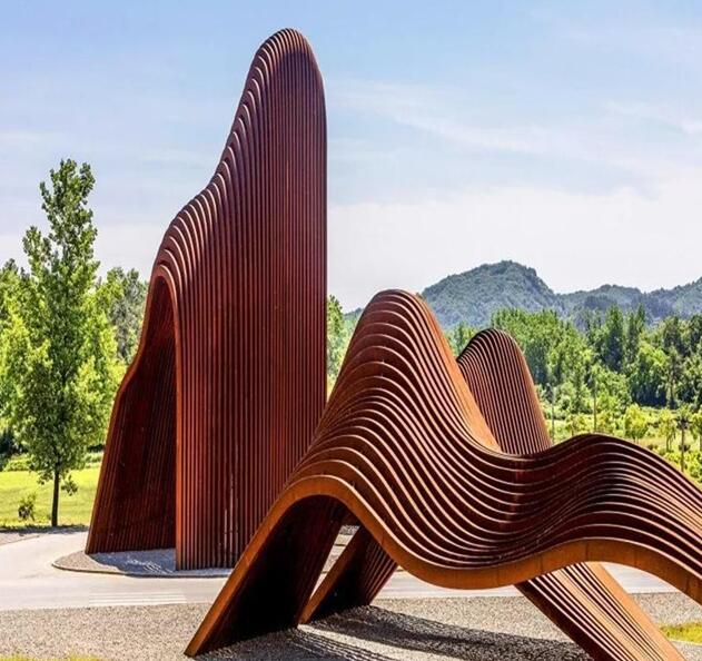 岳阳楼锈钢板造型