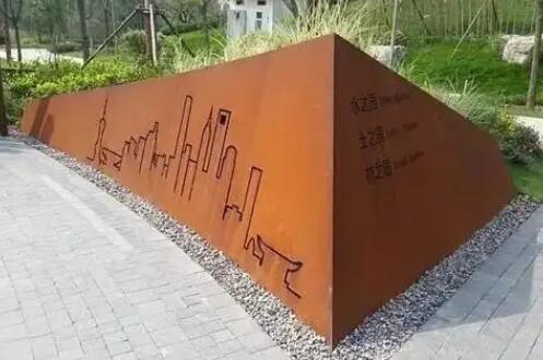 岳阳楼耐候钢挡土墙